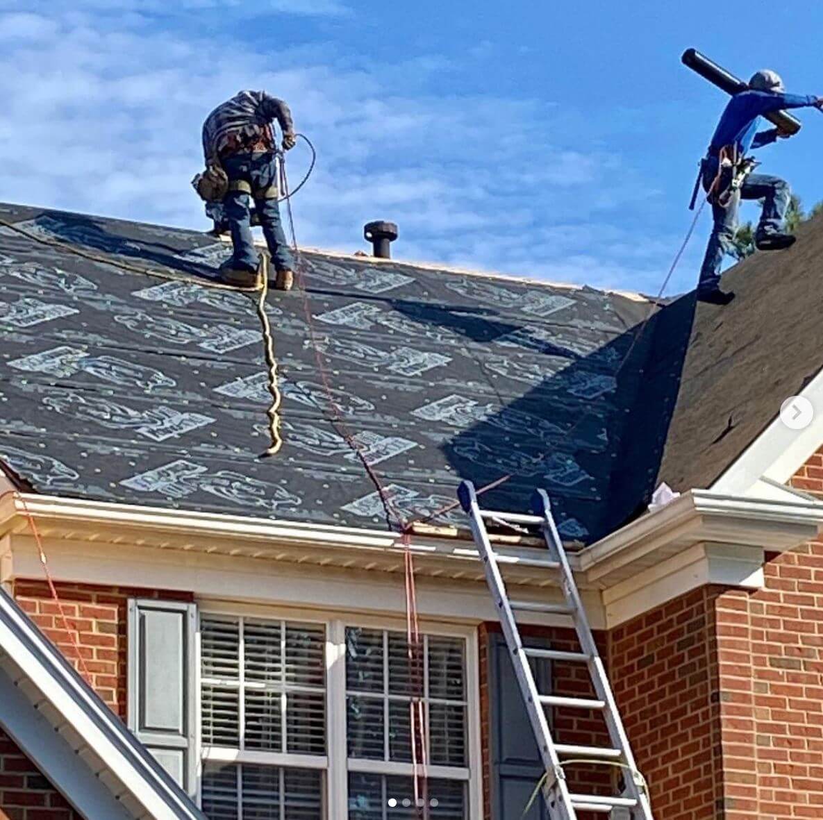 Installing new roof